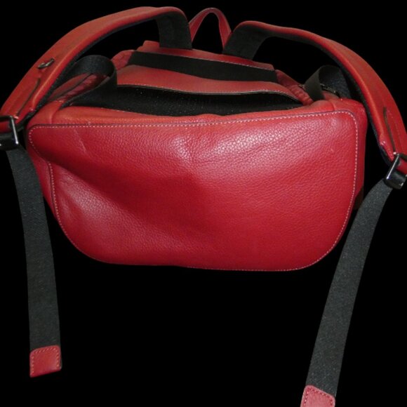 Red Coach Sprint Backpack (style CE523) signature jacquard - Picture 5 of 7
